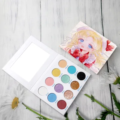 Hot Sale High Quality Private Label Neon Eye Shadow Palette Makeup Eyeshadow Glitter