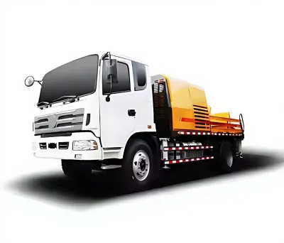 Mobile Concrete Pumping Machine LP9018 Wireless Remote Control for Urban Real Estate Construction Project