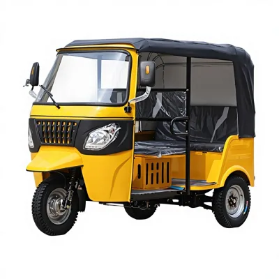 Factory Direct Sales Motorized Taxi Tricycle Open Body High-Power High-Speed Passenger Motorcycle Tuk-Tuk with 400kg+ Payload