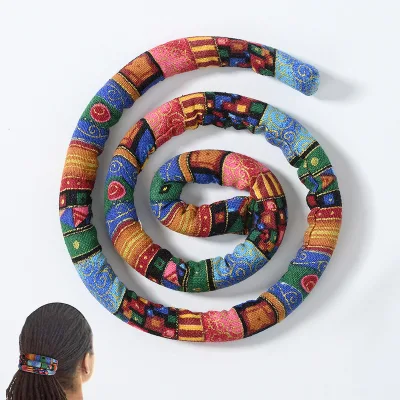 Bohemian Spiral Lock Hair Tie Long Dreadlock Accessories Bendable Hair Ties Iron Wire Ponytail Holders Retro Dread Hair Bands
