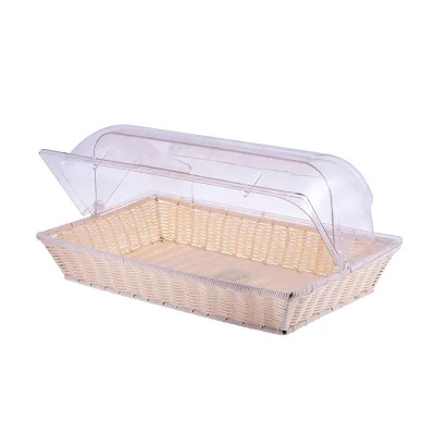 Multipurpose Bread Box with Transparent Glide Lid