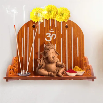 New Style StyleFactoryHigh Quality Wall Hanging Pooja Mandir Hindu Home Temples Solid Wood HolderDiscount