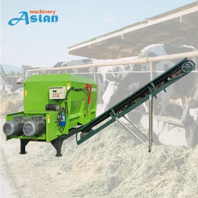 Cattle Feed Mixer Machine Truck Cattle Feed Mixing Grinding Wagon