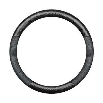 High Quality Easy Install Leather Steering Wheel Cover for Trucks Buses 40 42 45 47 50cm Quick Snap on