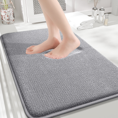 Anti-Slip Anti-Skid Bathroom Bath Mat Absorbent Floor Rug for Toilet Bathtub Wash Basin Doormat Bathtub Washable Bath Carpets