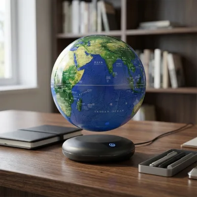 8 Inch Magnetic Levitation Floating Globe Home Office Decor RGB Rotating Globe Graduation Wedding Personalized Gift