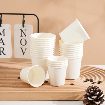 Disposable Bond Paper Cup Tasting Cup Extra Small Mini Commercial Flexographic Printed 60ml Custom Logo Free Design for Cupcake