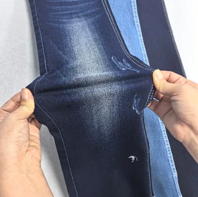 9oz Factory Price Hight Stretch Satin Denim Fabric