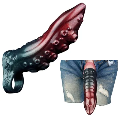 Reusable Penis Sleeve Extender Penis Ring Penis Sleeve Fantasy Cock Sleeve Girth Extension Delay Ejaculation Sex Toy for Man