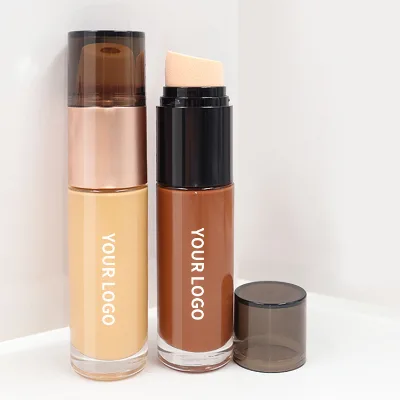 Adult Female Natural Vegan Makeup Cream CC Cream Beauty Products Concealer Liquid Foundation with Sponge