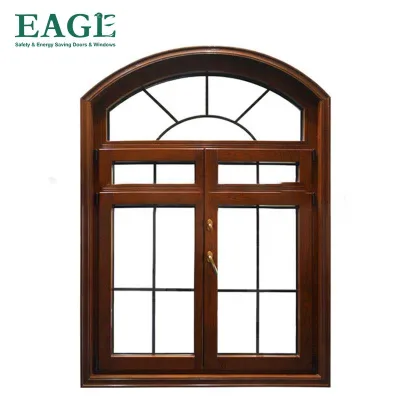 Professional Design Customizable Double Glazed Window Aluminium Casement Windows With Screen Aluminum Wood Windows