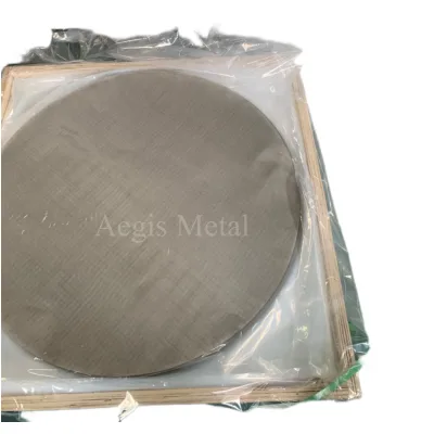 #40 #46 #60 Mesh Twill Weave Raney Nickel Wire Mesh Disc for Hydrogen Production