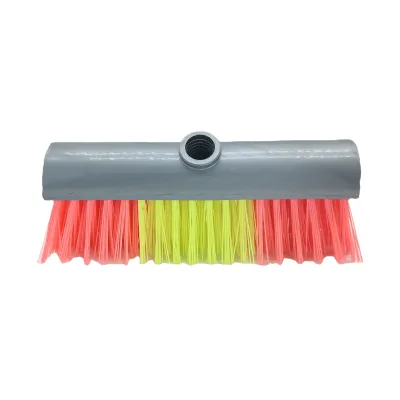 Wholesale Factory Mixed Colors Home  Plastic PP Broom Head Exports Road Broom Brush From China