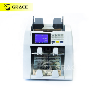 2-Pocket Dual CIS USD EUR GBP RUR CHF Value Bill Counter and Sorter