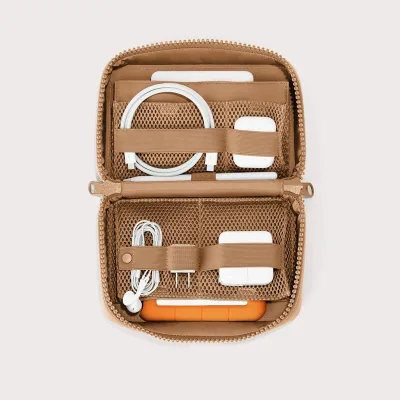 Custom Soft Nylon Daily Cords Organizer Lightweight Travel Small Electronic Gadget Special Purpose Bags for Cable Charger Mouse