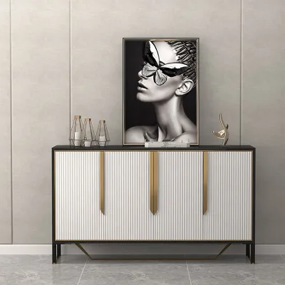 Modern Stainless Seel Base Sideboard Cabinet Modern Living Room Cabinet