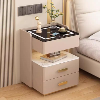Wood Nightstand Nightstand with Hidden Compartment Nightstand with Secret Drawer Rfidnightstands Smart