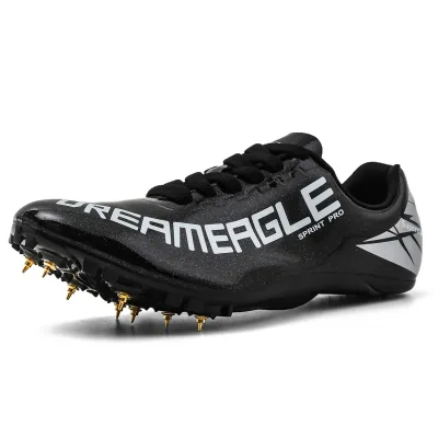 Professional Mirror Face Athletic Running Spikes Track Spike Shoes with Eight 8pcs Nails Sapatos De Atletismo