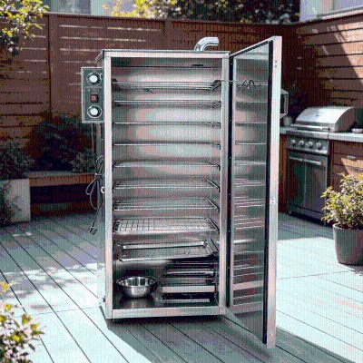 45-50kg/h 1kw Sausage Premium Heavy Duty Industrial Commercial Meat Smoker Oven for Meat Processing Factory