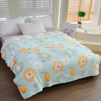 FY Super Fluffy Comfortable Polyester Printed Solid Raschel Blanket High Quality Custom Blanket