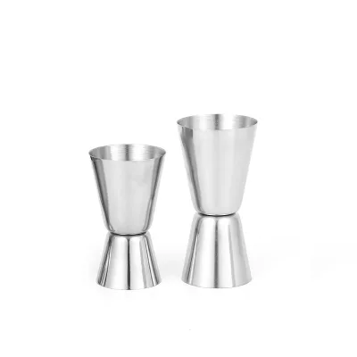 Bar Tools 25ML/50ML Custom Logo 304 Bar Ware Cocktail Shakers Metal Cup Stainless Steel Shot Wine Jigger