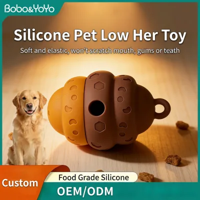 Honeycomb Silicone Dog Food Pet Slow Feeder Ball Bite Resistant Leaking Treat Dispenser Intelligent Puzzle Toy