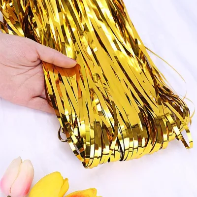 100*200CM Size Good Price Top Quality Party Foil Fringe Curtains for Wedding