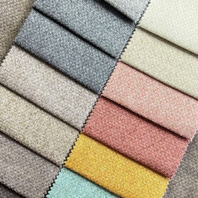 282#Home Textile Fabric 100Polyester Linen Like Fabric Beige Linen Curtain