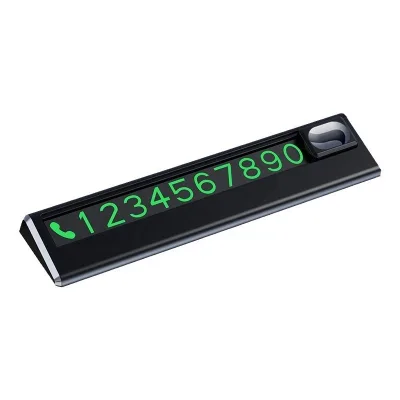 Auto Car Truck Parking License Plate Temporary Stop Sign Temporary Car Phone Number in Car Parking Card Phone Number Card Plate