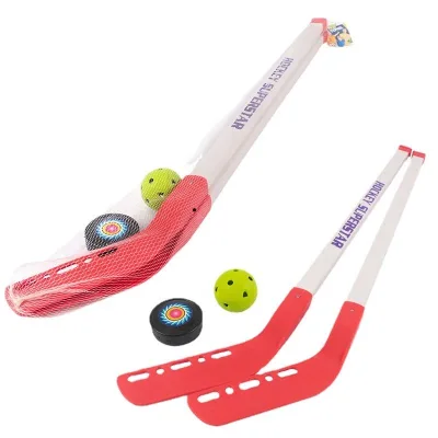 Mini Plastic Hockey Sticks for Kids, Indoor Sports Game Toys, Field Hockey Set