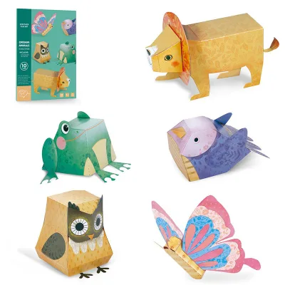 Wholesale Cardboard 3d Animal Model Art Craft Diy Educational Toy for Kindergarten