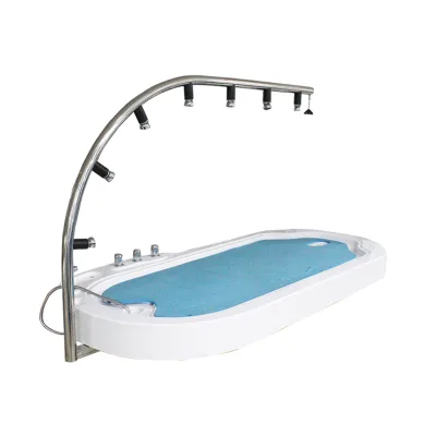 Good Quality Acrylic Vichy Shower Hydrotherapy Water Pressure Massage Bed