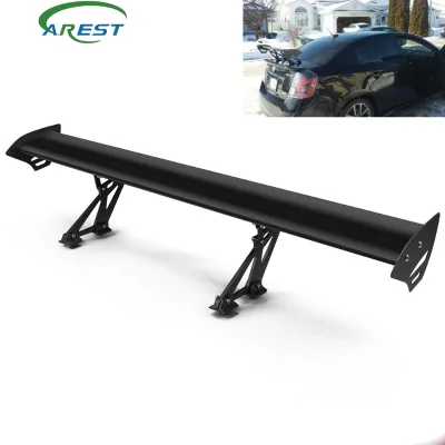 Wholesale of cross-border car and sedan modification GT perforated single-layer aluminum alloy rear wing, three-box car fixed