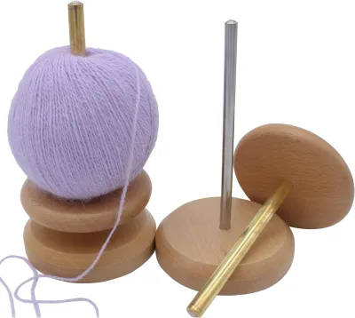 Wooden Bobbin Holder for Hand Knitting & Crochet for Blankets Ladders & Racks