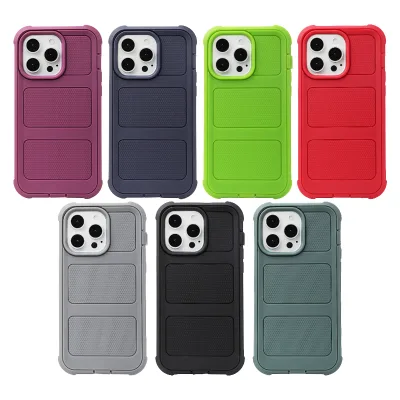 3-in-1 TPU Shockproof Phone Case for 15/14/13/12/11 with Sports Design and In-Mould Decoration