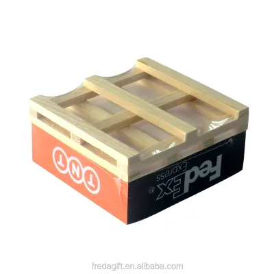 Hign Quality Custom Memo Pad Logo Square Wooden Pallet for Business Office Notepad Custom Paper Block Memo Cube