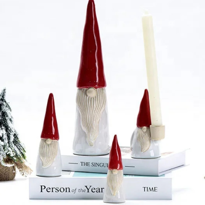 Cheap Ceramic Christmas Tall Red Santa