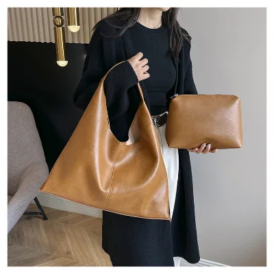 Wholesale Purse Retro Hobo Bags Women's PU Leather Vegan Handbag One Shoulder Designer Triangle Tote Bag PU for Women Hobo Bags