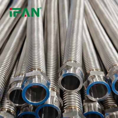 IFAN OEM Customization Flexible Gas Line CSST Corrugated Stainless Steel Tubing Pipe Bellow Propane Pipe Corrugated Metal Hose