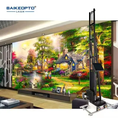BAIKE OPTO DX7 3D Wall Printer Machine-UV Ink Automatic High-Resolution Indoor/Outdoor Use