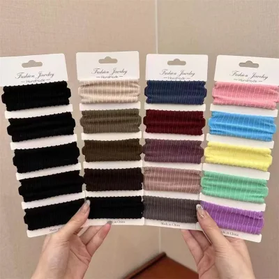 5ps/bag Beautiful High Resilience Seamless Hair Band Good Quality Nylon Hair Accessories in Bulk Mixed Set Strip Hairbands