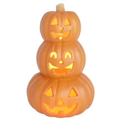 Wholesale Lighted Plastic Halloween Artificial Pumpkins Outdoor Decoration