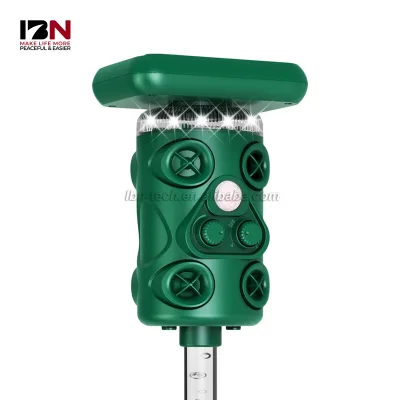 Upgraded Solar Ultrasonic Animal Repeller for Dogs Cats Deer Raccoon Rechargeable Battery Garden Use Solid Insect Repellent