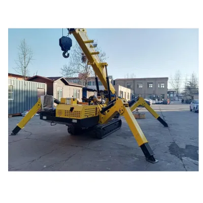 Long Arm Mobile Spider Crane Crawler 3 Ton 5 Ton Hydraulic Spider Crane 360 Long Arm Mobile Spider Crane
