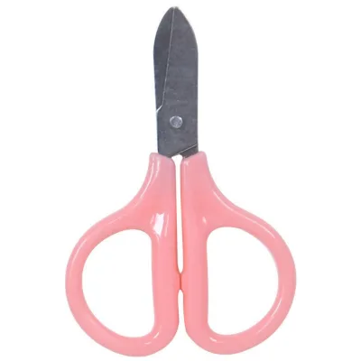 Office School Stationery Hand Craft Making Tools Plastic Steel Small Size Safe Mini Scissors for Kids Paper Cutting