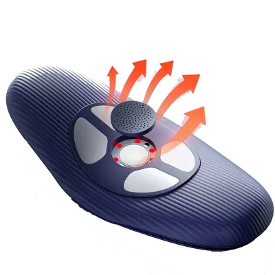 Rechargeable Back Pain Relief Therapy EMS Stimulate Heat Air Pressure Lumbar Stiffness Traction Massager