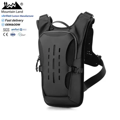 Motorcycle Riding Touring Off-road Rally Backpack with Zipper Closure Water-resistant Large-capacity Storage Bag