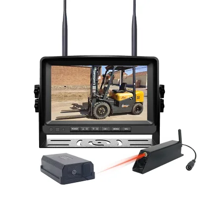 Digital Wireless Forklift Camera with Laser Positioning and Power Bank and 7 inch monitor