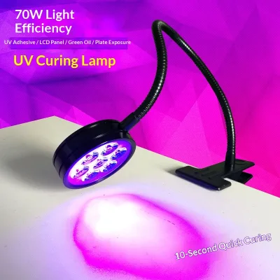 High-Power UV Glue Curing Lamp LED Mobile Phone Repair BGA Rework Green Oil Curing Fixture IP44 Protection Home Remote Control