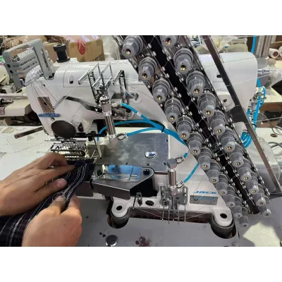 NEWJack 8009 Multi-needle Machine for Sportswear with Tight Waist and Decorative Sleeve Sewing